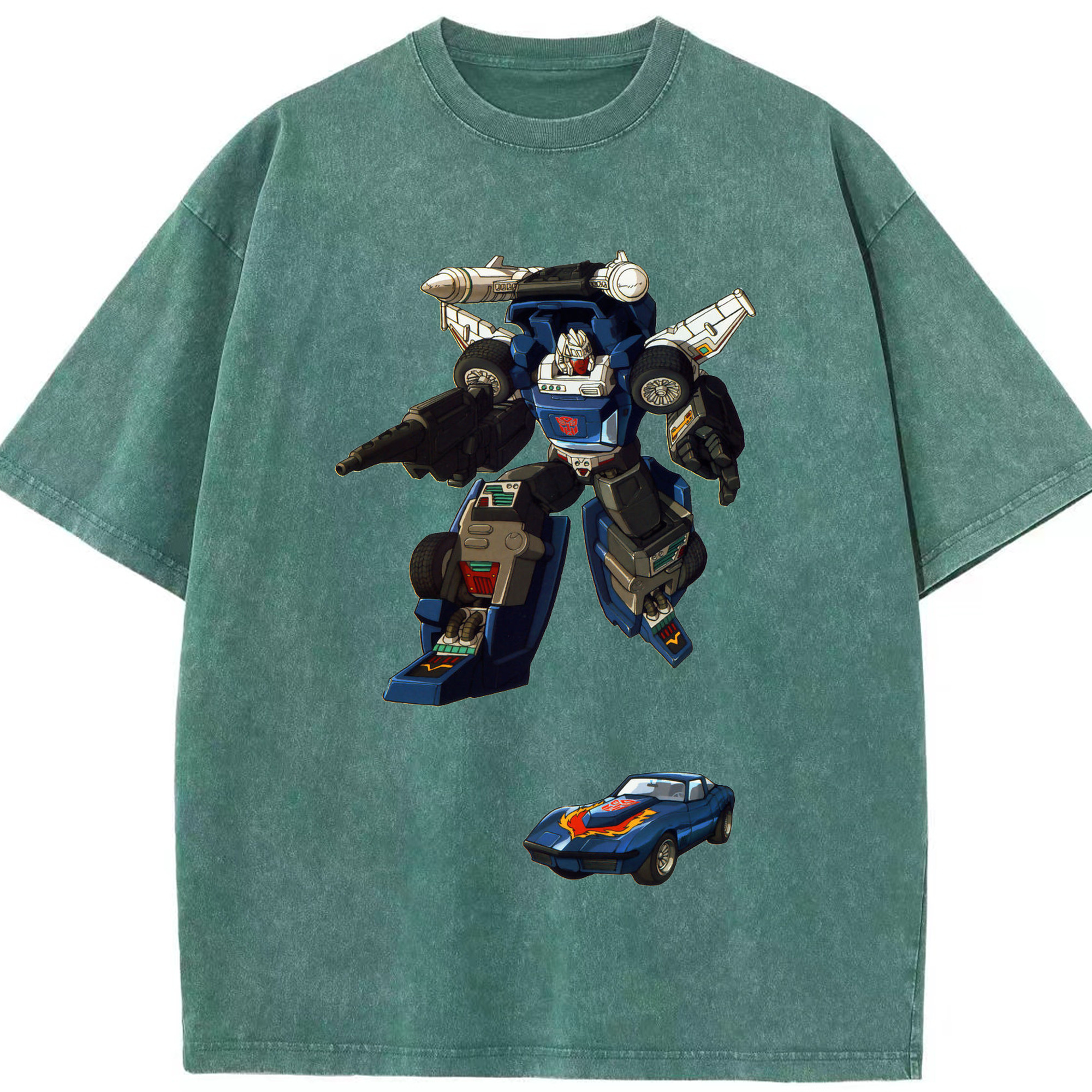 （画像用）  綿100% ヴィンテージ風 半袖Tシャツ（フロントプリント）